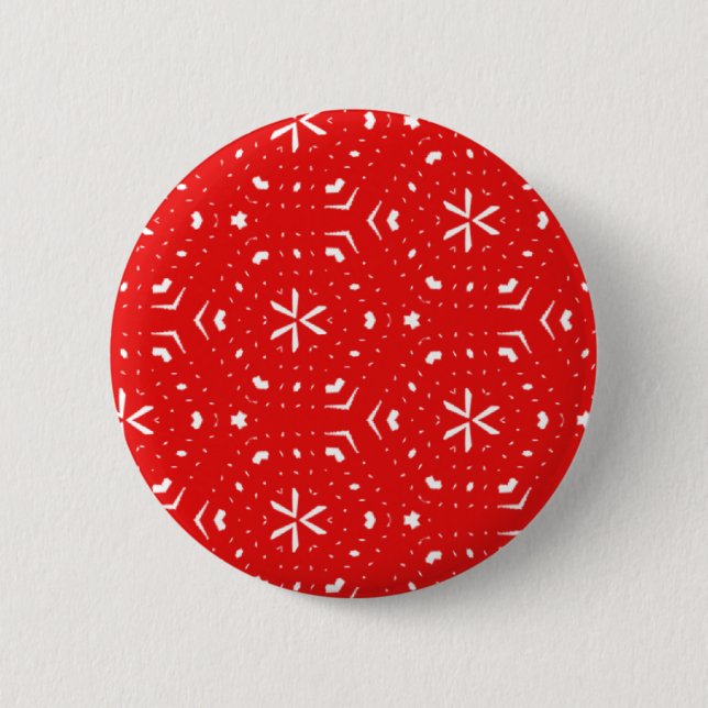 Art Deco-Xmas-Muster Button (Vorderseite)
