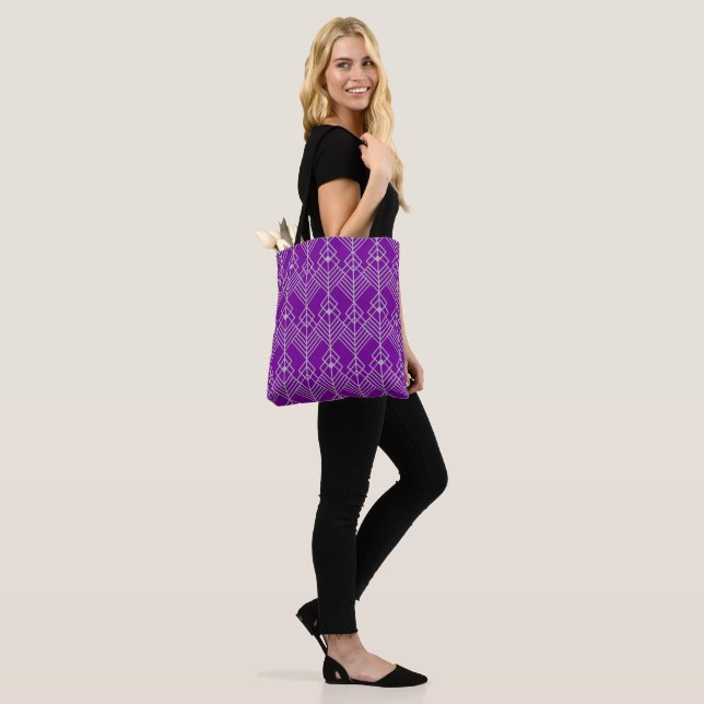 Art Deco Zig Zag Tasche (Am Model)