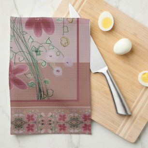 Art Décor Floral Designer Serviettes de cuisine