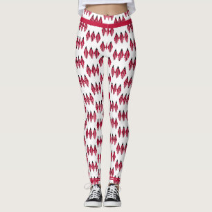 Art Deko-Element in Crimson Leggings