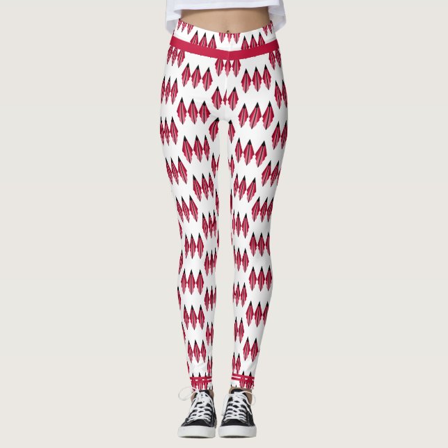 Art Deko-Element in Crimson Leggings (Vorderseite)