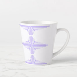 Art Deko Element in lila & lila Milchtasse