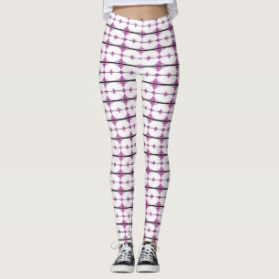 Art Deko Elemente in Pastellrosa Leggings
