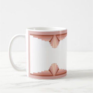 Art Deko Elemente in Rose Gold Kaffeetasse