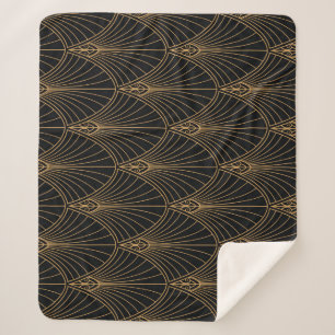 Art Deko: klassisches geometrisches Muster. Sherpadecke