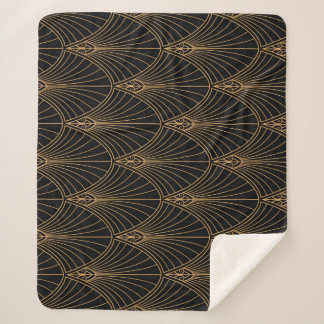Art Deko: klassisches geometrisches Muster. Sherpadecke