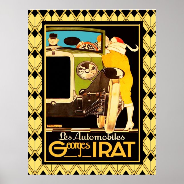 Art Deko Les Automobiles (Vorne)