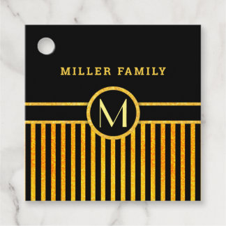 Art Deko Monogram Geschenkanhänger