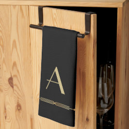 Art Deko Monogram Küchentuch