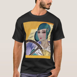 Art Deko Motorenportrait T-Shirt