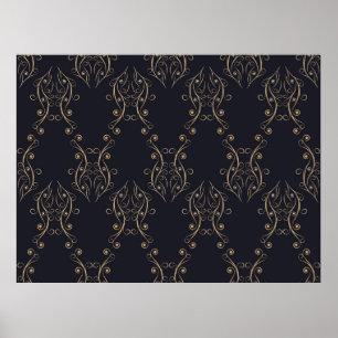 Art Deko nahtlos. Vintager Hintergrund mit