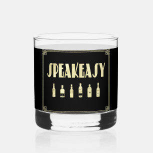 Art Deko rauscht 20's sagenhaftes Verbot Whiskyglas