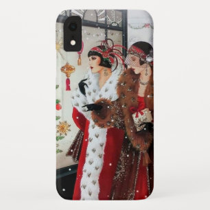 art Deko Retro Vintage Weihnachtsfrauen Case-Mate iPhone Hülle