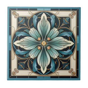 Art Deko Stil Blume Muster Keramik Fliesen