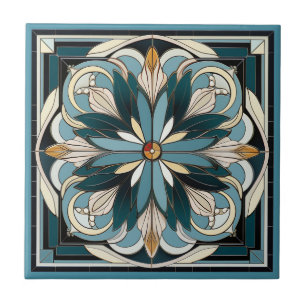 Art Deko Stil Blume Muster Keramik Fliesen
