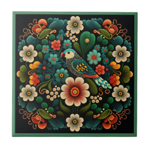 Art Deko Stil Blume Muster Keramik Fliesen