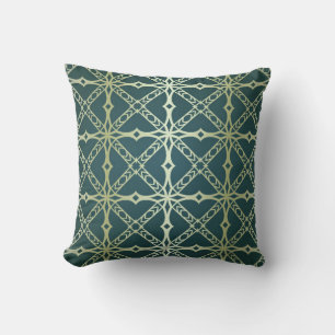 Art-Deko Vintage nahtlose geometrische Muster. Vin Kissen