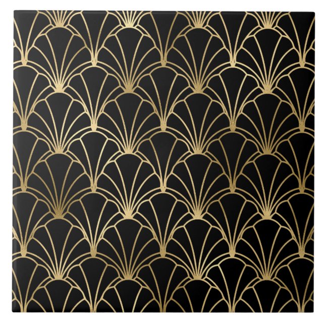 Art Deko Wohngestaltung Keramik Fliese (Vorderseite)