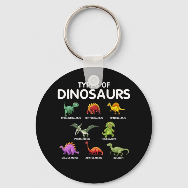 Art der Dinosaurier-Dino-Identifizierung Schlüsselanhänger (Vorderseite)