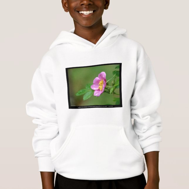 Art der Liebe Wilde Rose Frühlingssturm Schönheit Hoodie (Vorderseite)