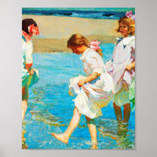 Art der Szene am Strand von Edward Henry Potthast Poster
