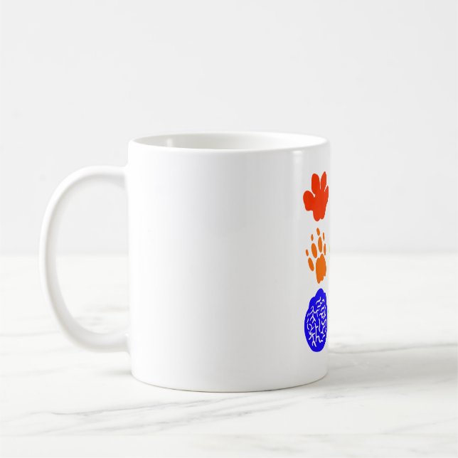 Art der Tierpawprints Kaffeetasse (Links)