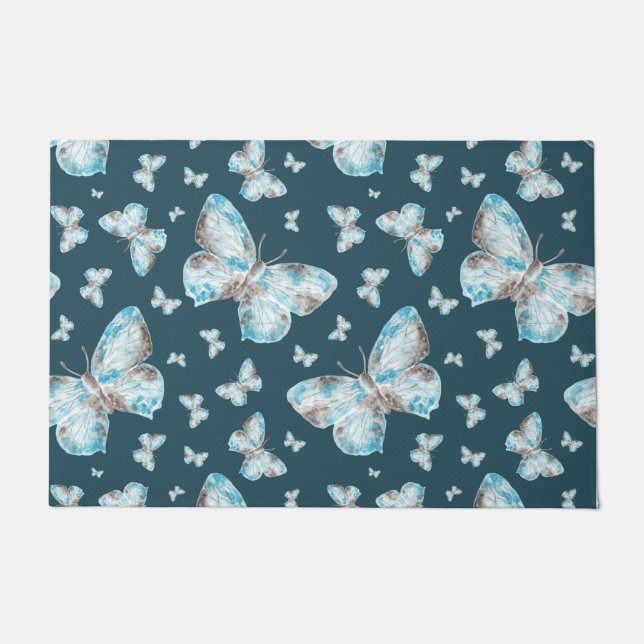 Art des Butterfly-Handdrucks Fußmatte (Vorderseite)