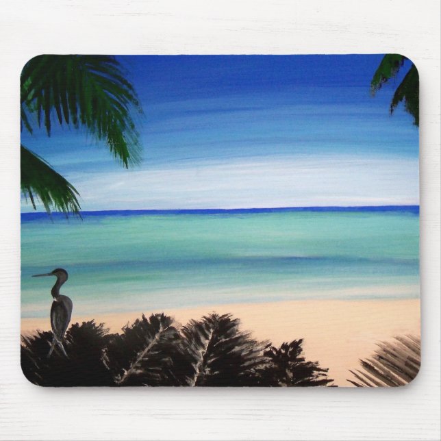 Art des Caraïbes tropical de tapis de souris d'île (Devant)
