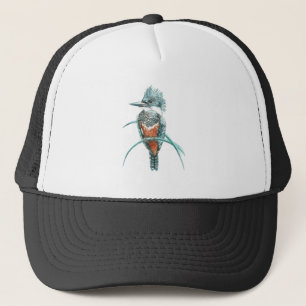 Art des Kingfisher-Vogel-Logo Truckerkappe