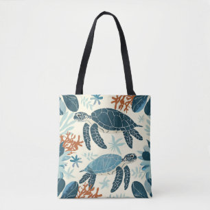 Art des Orangen und Blauen Korallenriff Tasche
