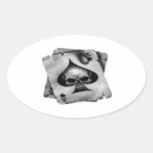 Art des Schädels Ovaler Aufkleber