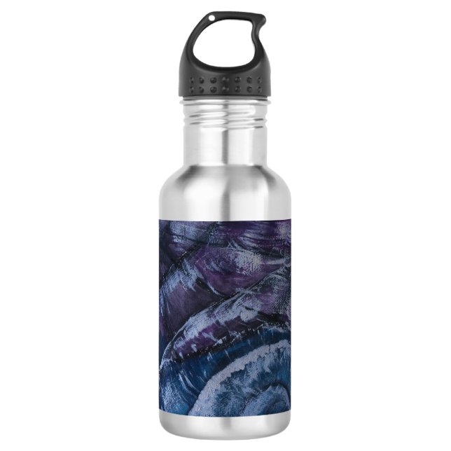 ART DESIGN WASSERFLASCHE VON PAULA REILLY. (Vorderseite)
