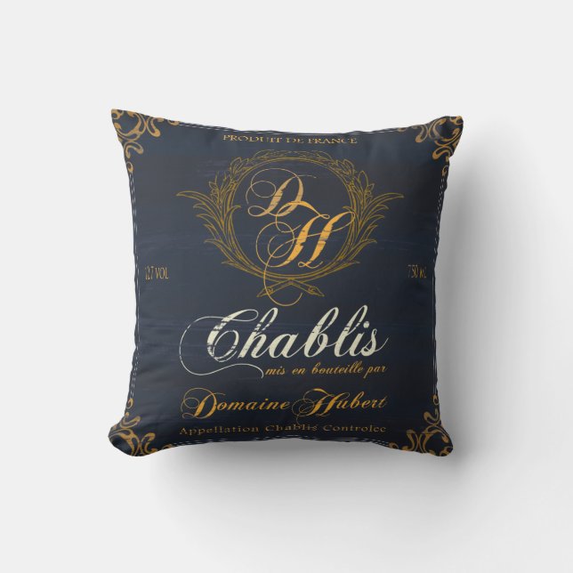 Art d'étiquette de vin, coussin des Chateaux II de (Recto)