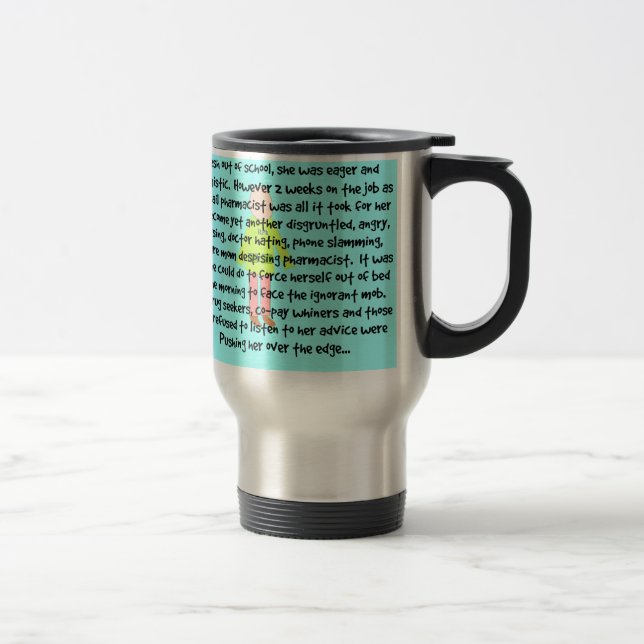 Art d'histoire femelle de tasse de voyage de (Droit)