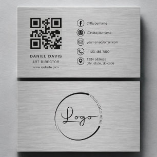 Art Director Metal QR Code Visitenkarte