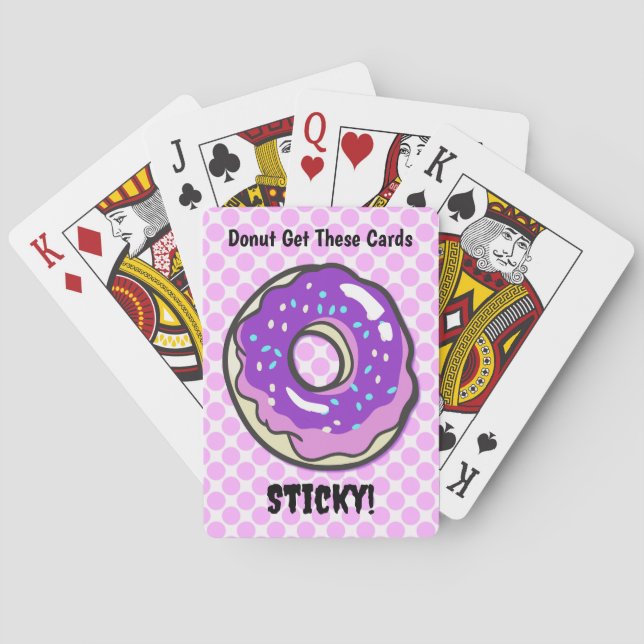 Art Donut Funny Pub Poker Kunst, Dichtung und Musi Spielkarten (Rückseite)