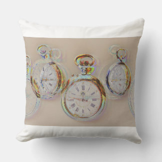 ART DU BUG d'horloges anciennes sur coussin
