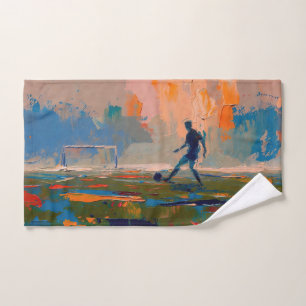 "Art du Football" (Style 1) Peinture à l'huile