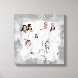 Art Effect Family Foto Hochzeitsportrait Leinwanddruck