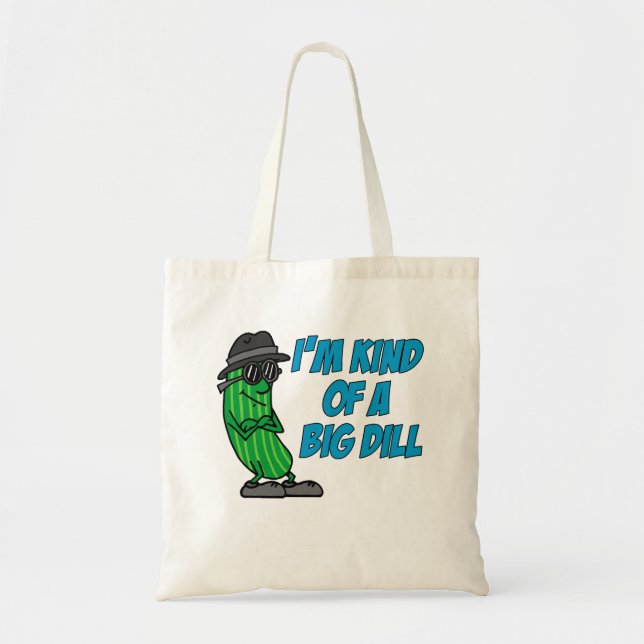Art einer großen Dill-Taschen-Tasche Tragetasche (Vorne)