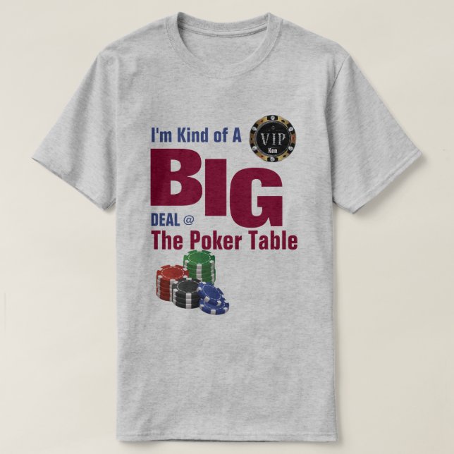Art eines BIG-Deal-Poker-T - Shirt (Design vorne)