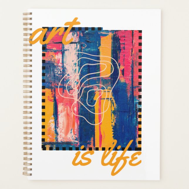 Art est vie stylisé Beau planificateur (Devant)