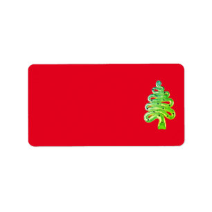 Art et design Étiquette de adresse de Noël