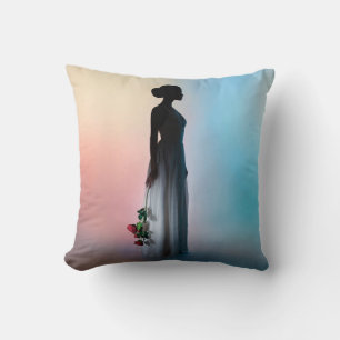 Art fashion studio photo of beautiful elegant woma kissen