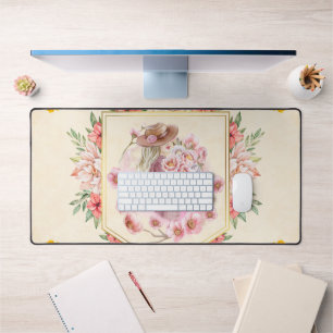 Art Floral, Art Graphique Rose, Dame Du Printemps