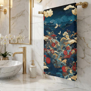 Art floral de luxe inspiré du Japon pour salle de