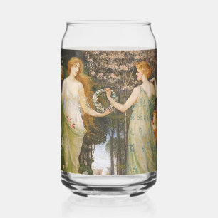 Art floral déesse des quatre saisons victorien vin