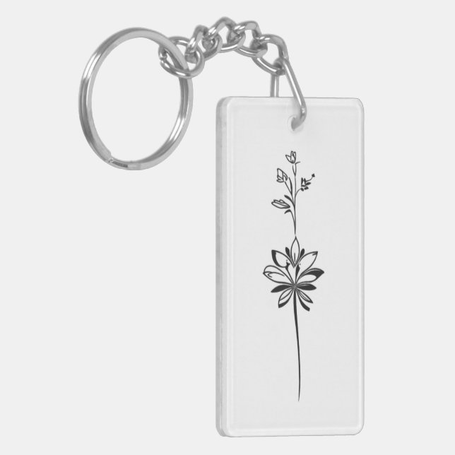 "Art Floral Minimaliste" Design élégant (Devant gauche)