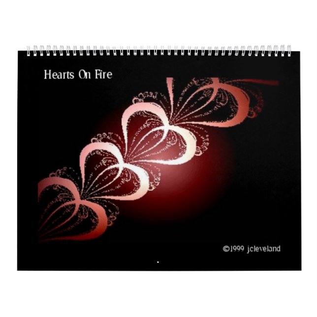 Art fractal Résumé Conception Calendrier coloré (Protection)