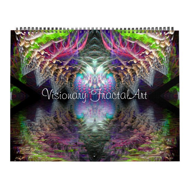 Art fractal visionnaire Calendrier 12 mois (Protection)